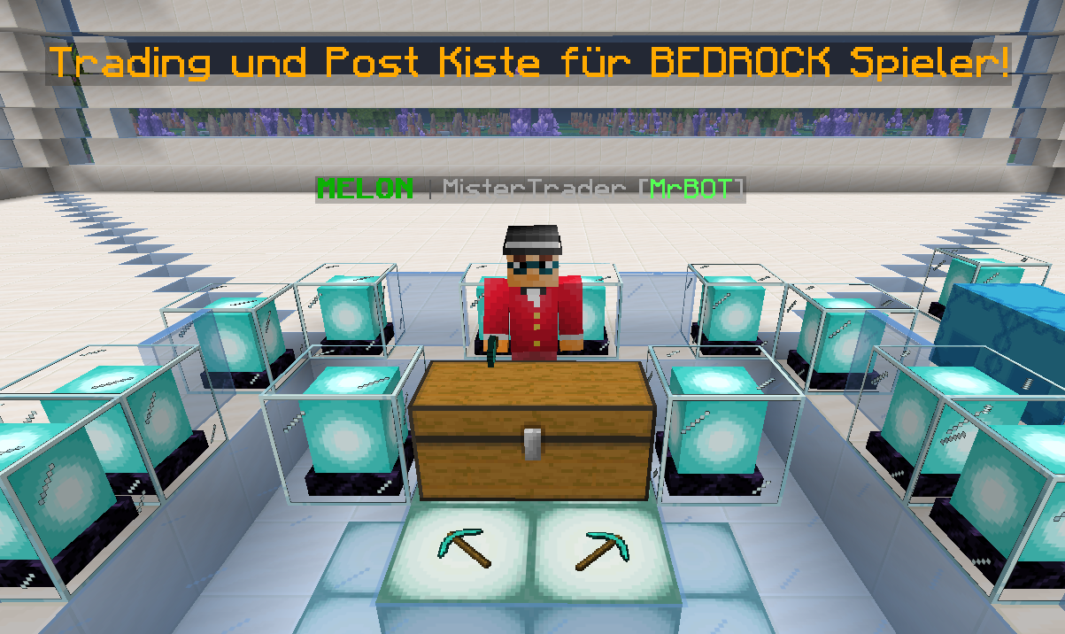 MisterTrader an der Leihkiste auf dem Plot